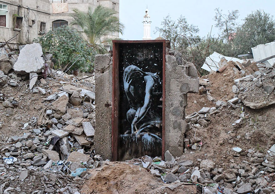 israel-palestine-conflict-gaza-strip-street-art-banksy-4 israel-palestine-conflict-gaza-strip-street-art-banksy-4