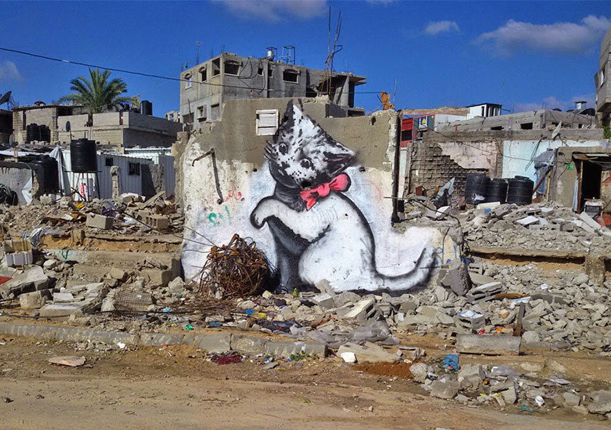 israel-palestine-conflict-gaza-strip-street-art-banksy-6 israel-palestine-conflict-gaza-strip-street-art-banksy-6