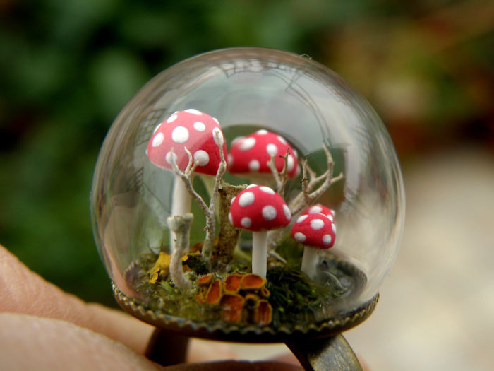 Amanita Mushroom Ring