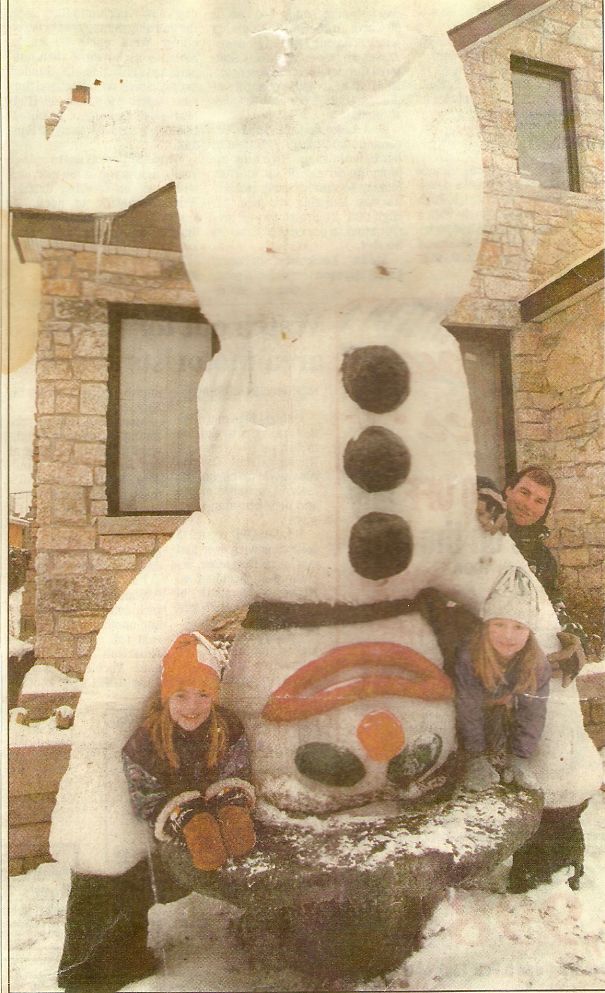 Upsidedown Snowman ~ Thunder Bay, On