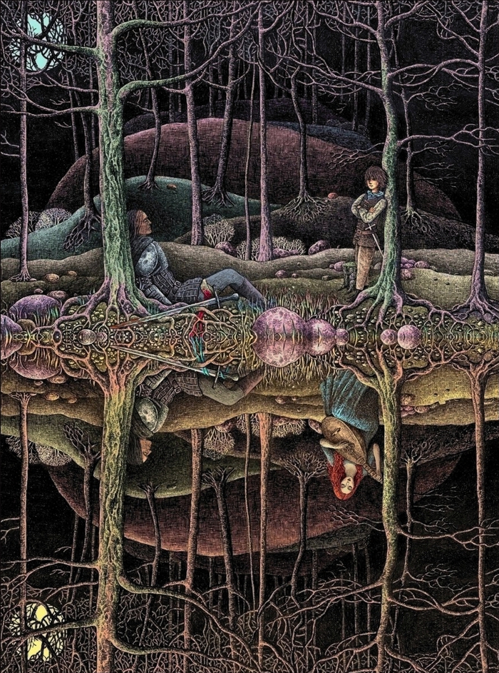 My Gel Pen Drawings Inspired By Literature, Legends And Fairy Tales