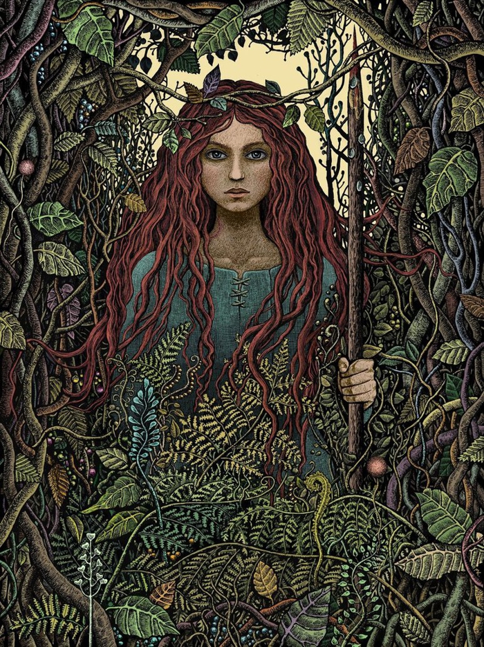 My Gel Pen Drawings Inspired By Literature, Legends And Fairy Tales