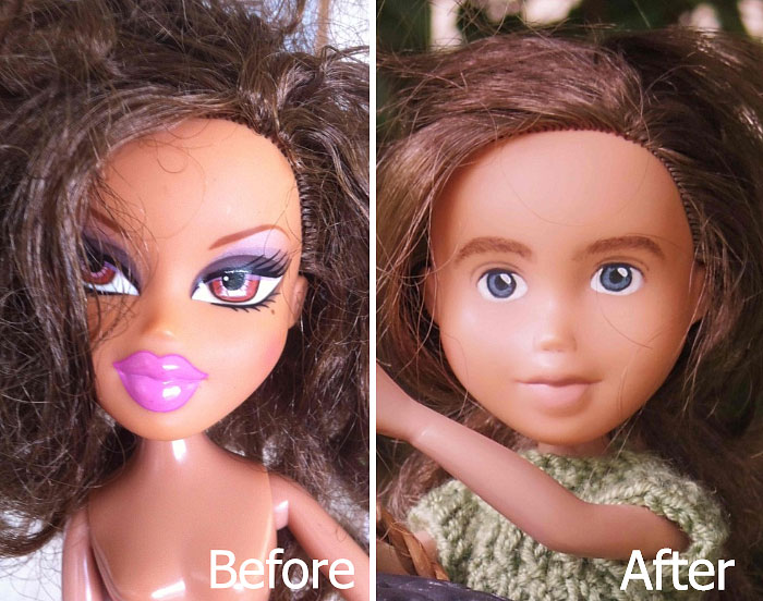 Australian Mom Turns Bratz Dolls Into Regular Girls By Removing Their Unrealistic Makeup