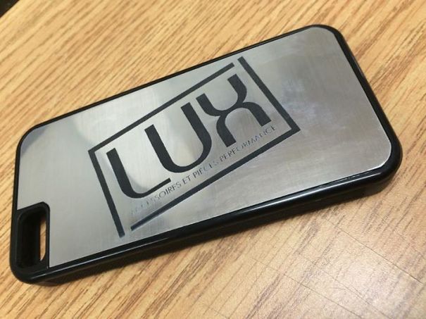Unikcase For Lux Tuning, Rubber And Chrome Brush Case
