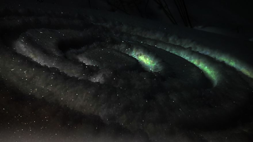 I Have Photographed The Space With My Cell Phone.