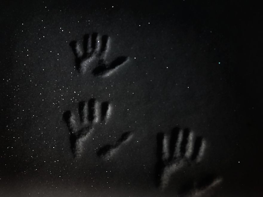 I Have Photographed The Space With My Cell Phone.