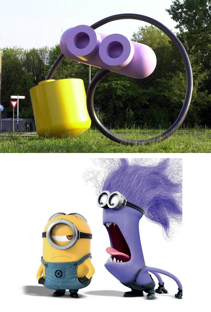 Public Artwork Looks Like Minions