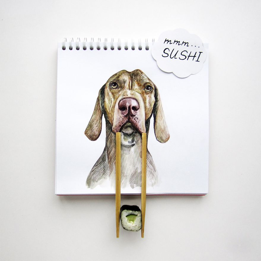 Russian Illustrator Turns Famous Instagram Dogs Into Drawings