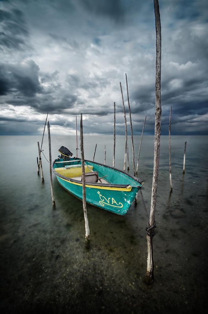 Boats At Sunset I Captured In France