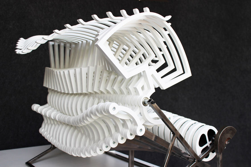 Skeleton-like Machines That Seem To Behave Like Natural Organisms