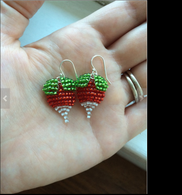 Lunas Dirigible Plum Earrings ( Harry Potter )