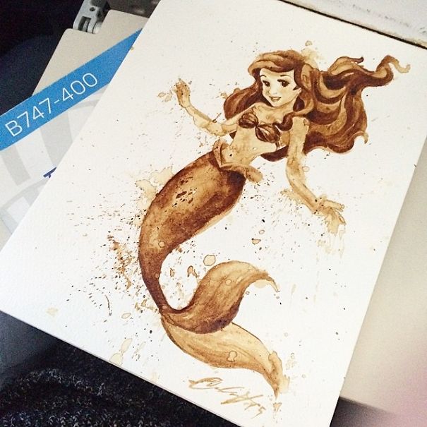 I Use Coffee To Draw Detailed Paintings Of My Favourite Characters I Use Coffee To Draw Detailed Paintings Of My Favourite Characters