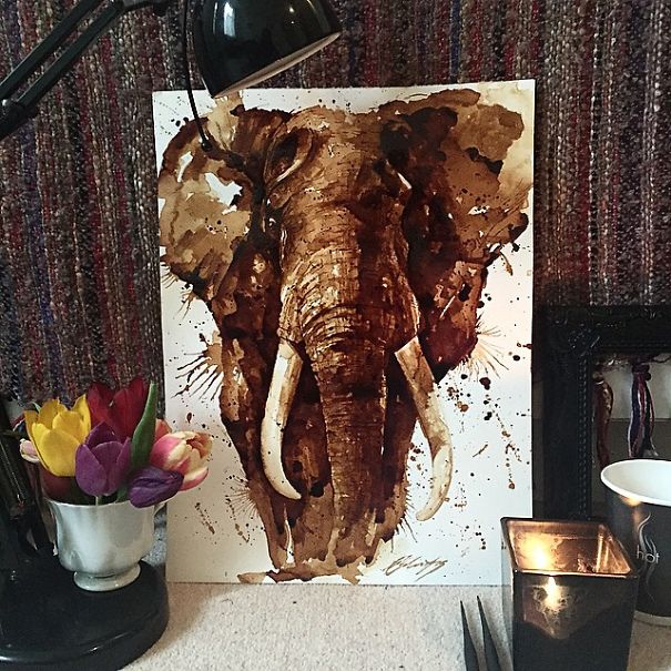 I Use Coffee To Draw Detailed Paintings Of My Favourite Characters I Use Coffee To Draw Detailed Paintings Of My Favourite Characters