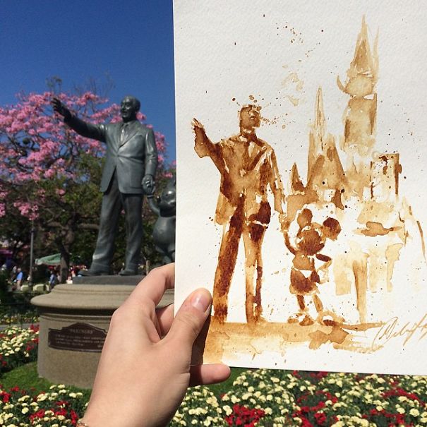 I Use Coffee To Draw Detailed Paintings Of My Favourite Characters I Use Coffee To Draw Detailed Paintings Of My Favourite Characters