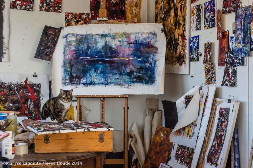Maryse Lapointe's Studio, In Montreal. Photograph: Josee Houde