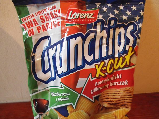 Polish Chips - Half Italian Wine With Herbs And Half American Grilled Chicken