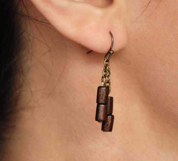 Nunchaku Earrings For Ninja Girl