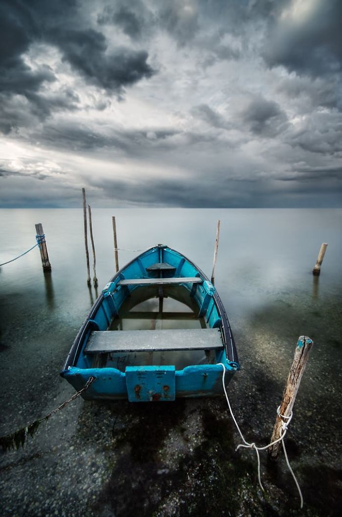 Boats At Sunset I Captured In France