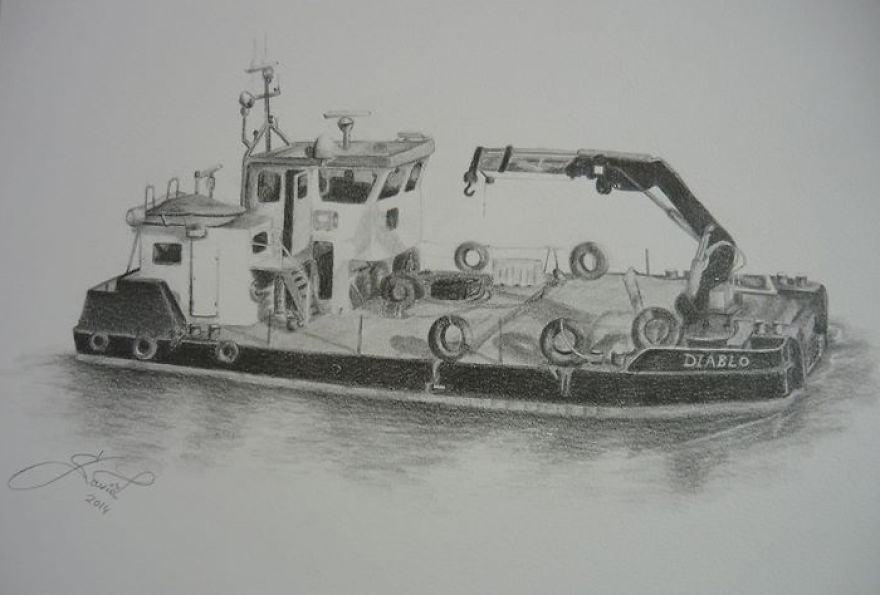 Graphite Drawings With 2b Pencil