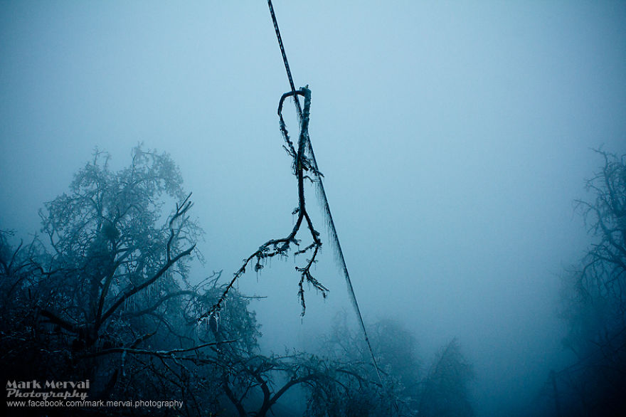 Frozen Apocalyptic Budapest After Ice Fog Frozen Apocalyptic Budapest After Ice Fog
