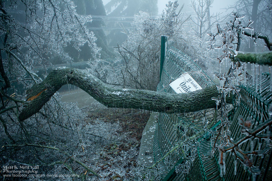 Frozen Apocalyptic Budapest After Ice Fog Frozen Apocalyptic Budapest After Ice Fog