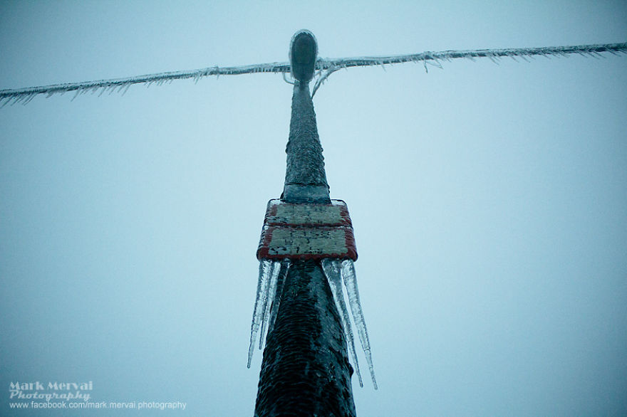 Frozen Apocalyptic Budapest After Ice Fog Frozen Apocalyptic Budapest After Ice Fog
