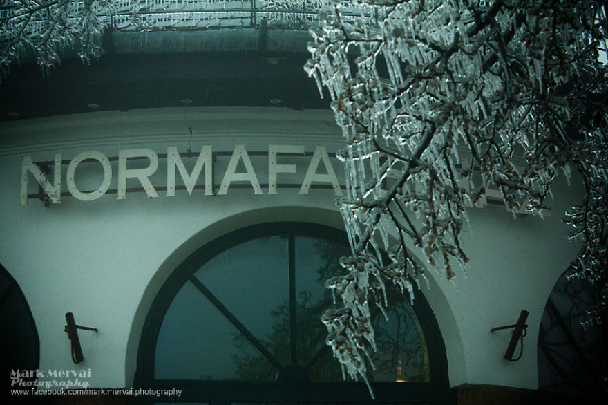 Frozen Apocalyptic Budapest After Ice Fog Frozen Apocalyptic Budapest After Ice Fog