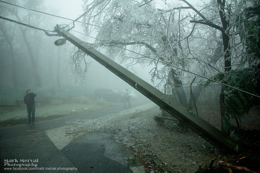 Frozen Apocalyptic Budapest After Ice Fog Frozen Apocalyptic Budapest After Ice Fog