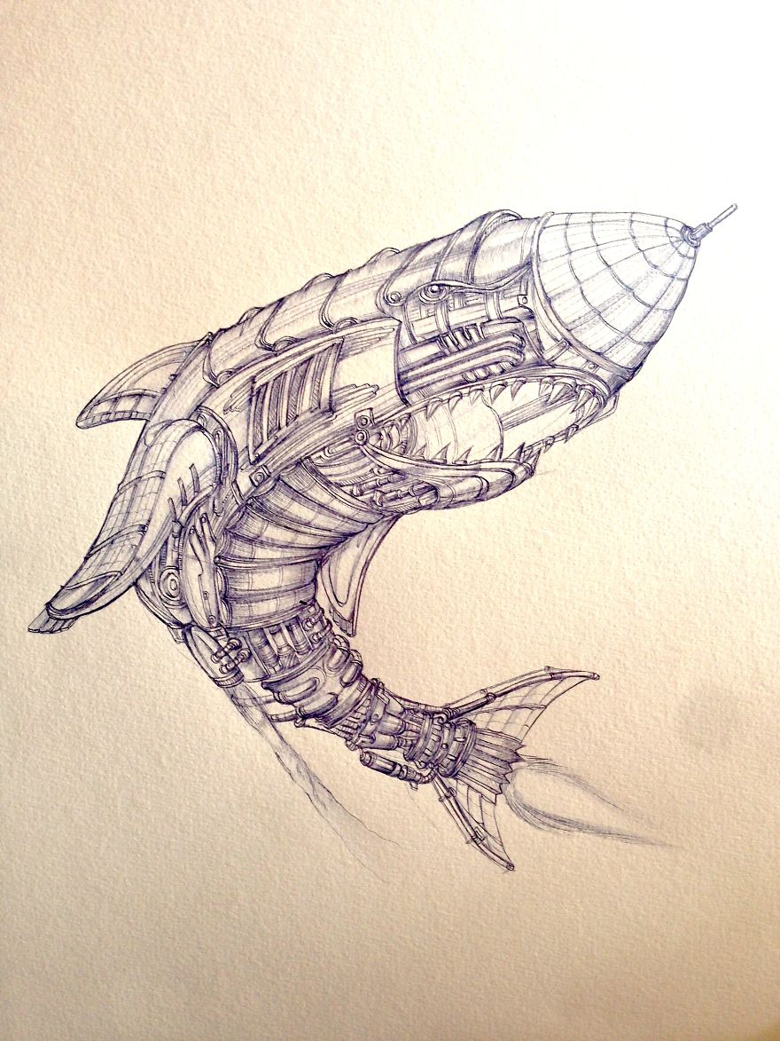 I Draw Detailed Illustrations With A Ballpoint Pen I Draw Detailed Illustrations With A Ballpoint Pen