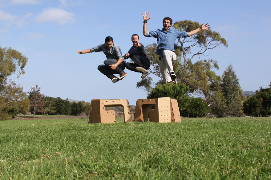 Recyclable Kids' Cardboard Furniture They Can Draw On