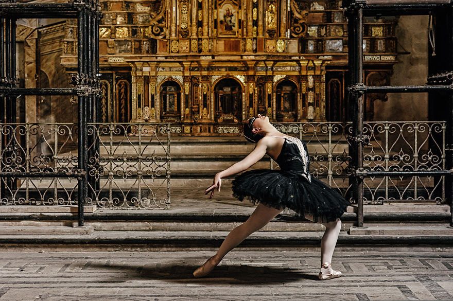 My Dance Project Inside An Old Church Inspired By A Black Swan
