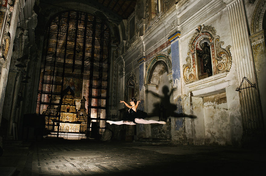My Dance Project Inside An Old Church Inspired By A Black Swan