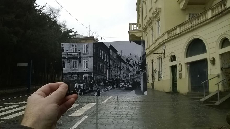 I Combined Historical Croatian Photos With The Places Where They Were Taken Of