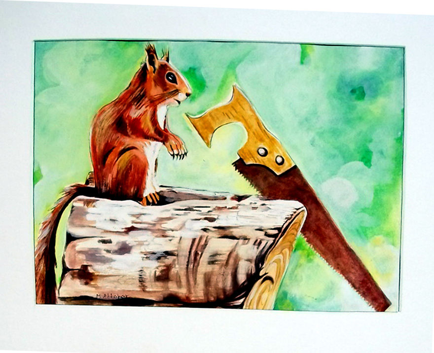 A Professional Painter And I Combined Our Works Into One Exhibition