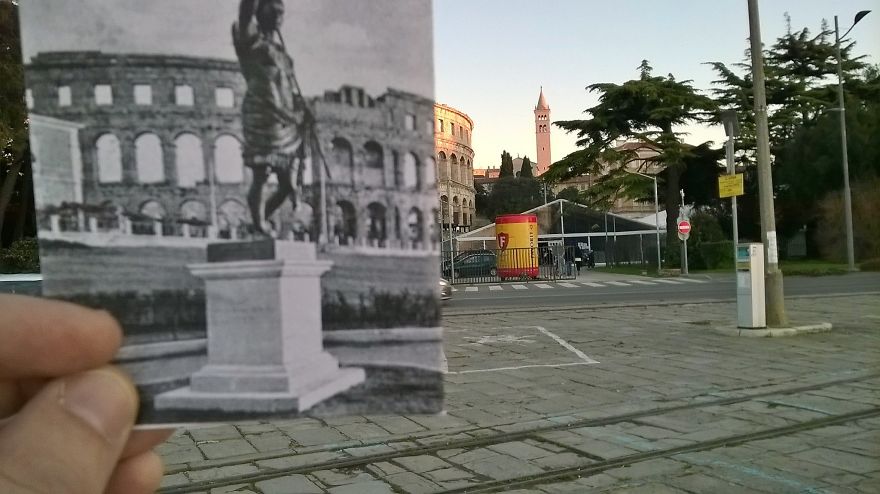 I Combined Historical Croatian Photos With The Places Where They Were Taken Of I Combined Historical Croatian Photos With The Places Where They Were Taken Of