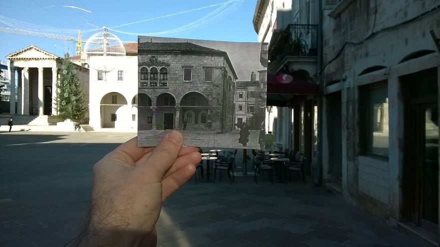 I Combined Historical Croatian Photos With The Places Where They Were Taken Of
