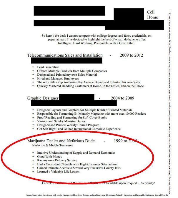 Resumes So Bad They're Almost Good... Almost Resumes So Bad They're Almost Good... Almost