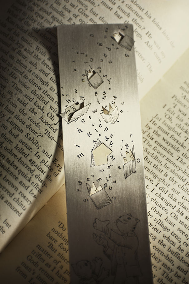 We Hand-Carve Silver Bookmarks Without Any Lasers
