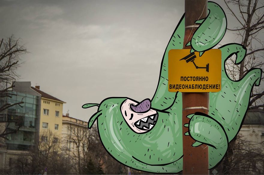 Lazy Monsters Take Over Sofia, Bulgaria Lazy Monsters Take Over Sofia, Bulgaria