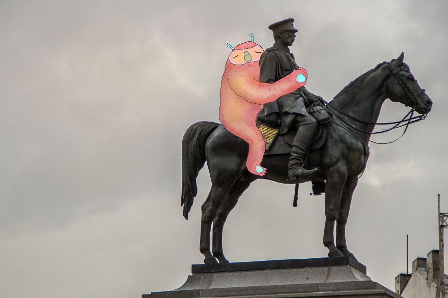 Lazy Monsters Take Over Sofia, Bulgaria Lazy Monsters Take Over Sofia, Bulgaria