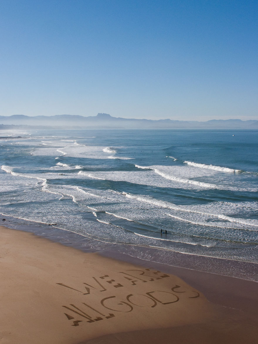 I Made Giant Sand Drawings On The Atlantic Coast