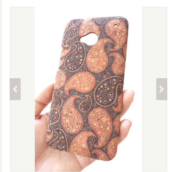 Paisley Wood Cork Case