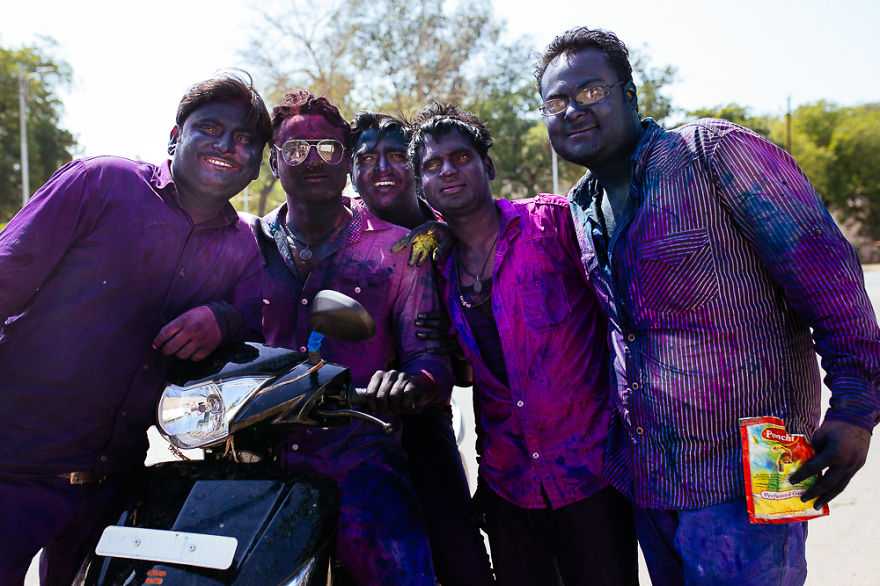 What It's Like To Celebrate Holi At The Craziest Place On Earth For It - Mathura, India