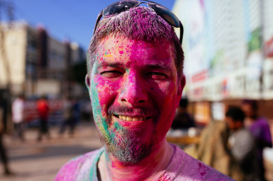 What It's Like To Celebrate Holi At The Craziest Place On Earth For It - Mathura, India