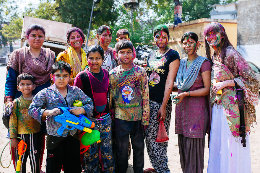 What It's Like To Celebrate Holi At The Craziest Place On Earth For It - Mathura, India