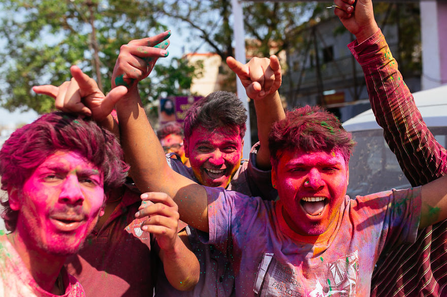 What It's Like To Celebrate Holi At The Craziest Place On Earth For It - Mathura, India