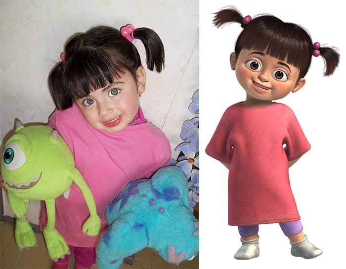 Little Girl Looks Like Boo From Monster.inc