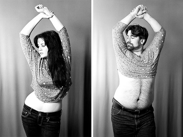 Guy Recreates His Wife's-to-be Photos In Their Engagement Photoshoot