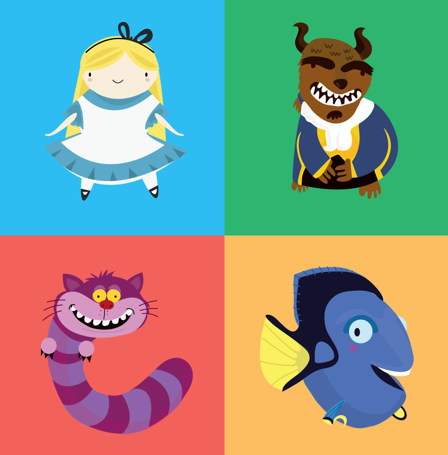 I Made An Illustrated Alphabet Inspired By Animated Characters