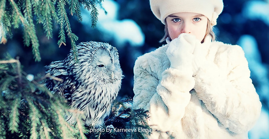 Children And Animals Cuddle In Adorable Photoshoots By Elena Karneeva
